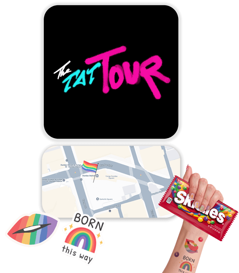 Ink The Rainbow design and map